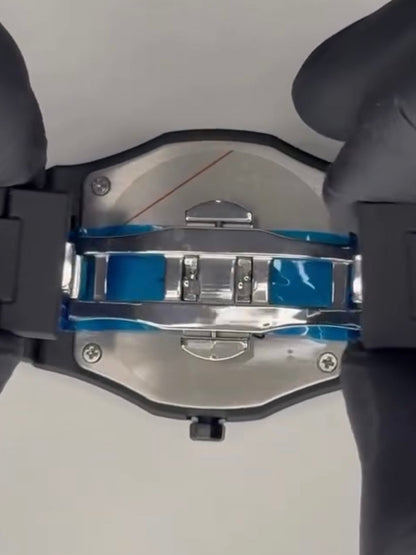 Arabic Aura Watch 2025 Black Modern Creative Design Waterproof Stainless Steel Chain Quartz Movement