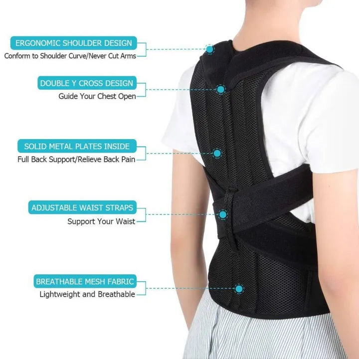 Posture belt, Posture corrector belt, Back support belt, Backbone Belt, Spine Support Belt, Back Pain Relief Shoulder Back Support Belt