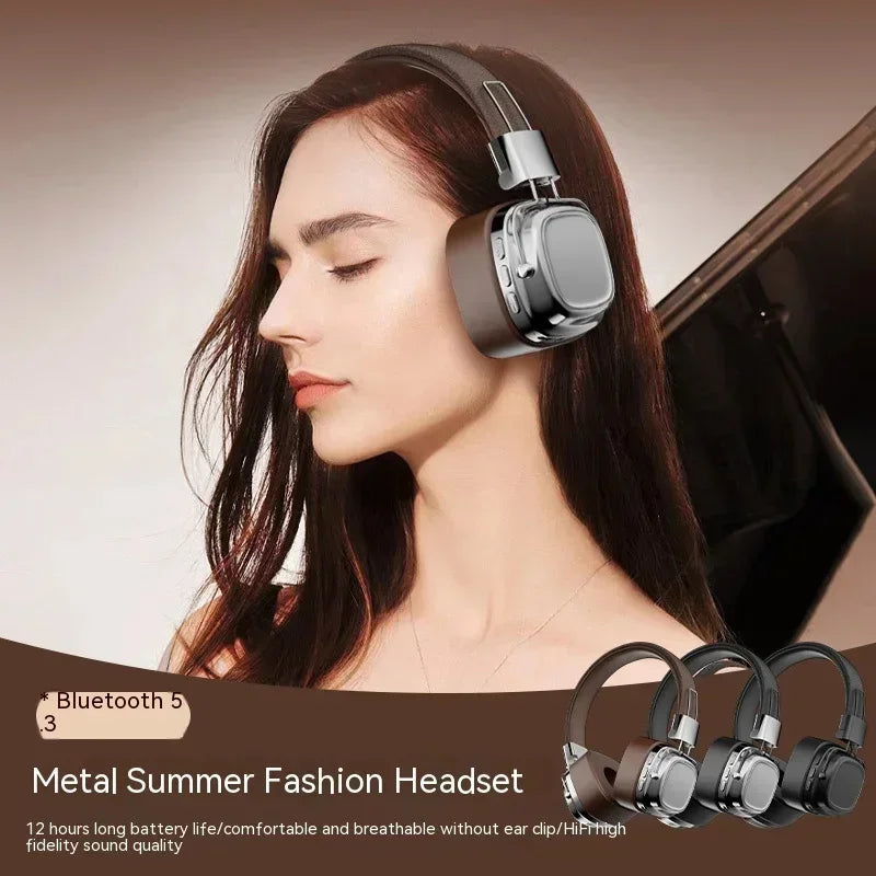 Retro Vintage Over Ear Headsets Wireless Headphones Gaming