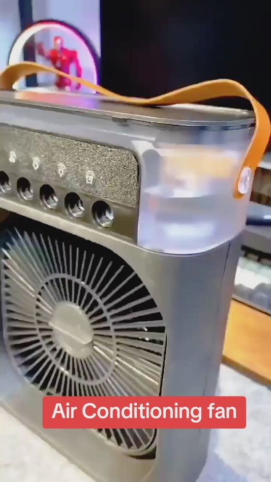 Usb Electric Portable Air Conditioner Fan | Humidifier Function | Led Night Light Water Mist